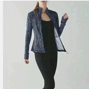 Lululemon Define Jacket *Luon Dramatic Static White/Black 10